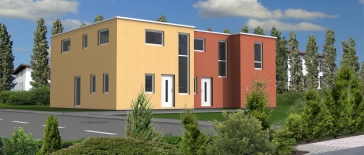 Kowalski Haus Doppelhaushlfte BELLA-LUNA Strassenansicht k